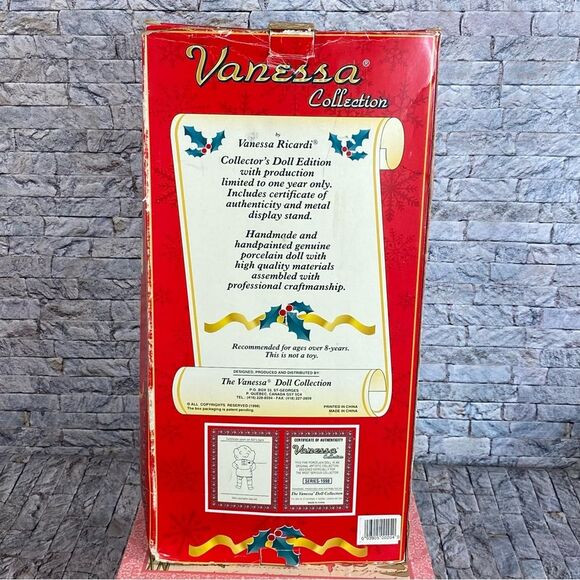 Porcelain Vintage Doll Special Edition by Vanessa Ricardi Collectible - Picture 6 of 11